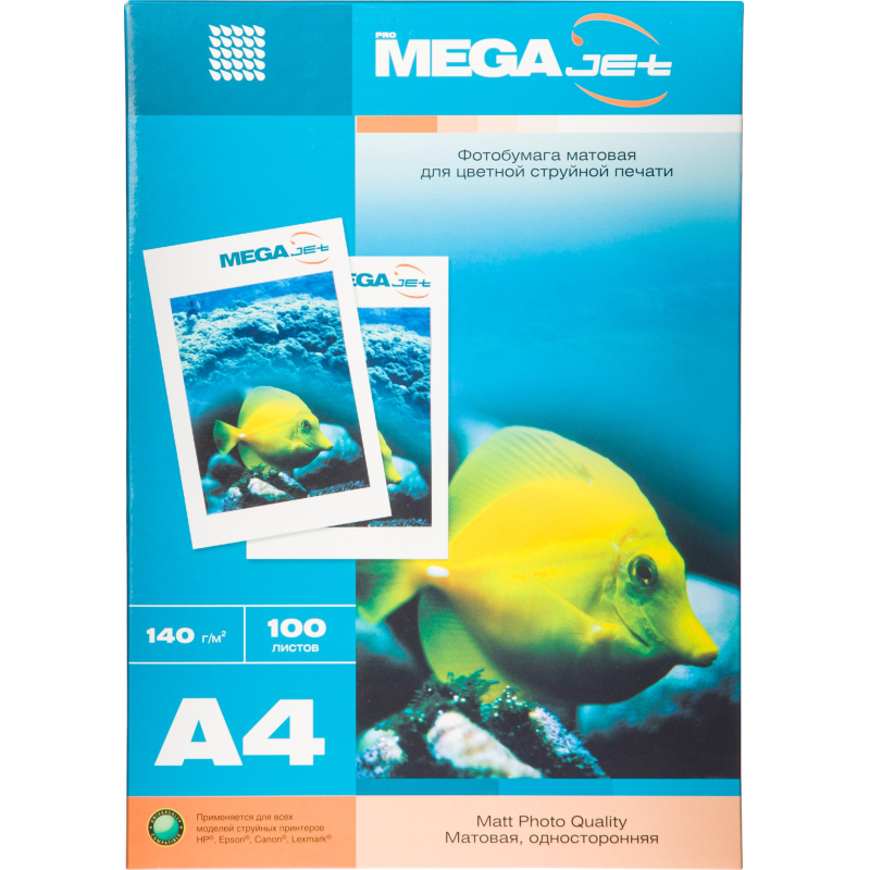 Фотобумага д/цв.струй.печ. ProMEGA jet (А4,140г,мат)уп. 100л(1457506) 1568575