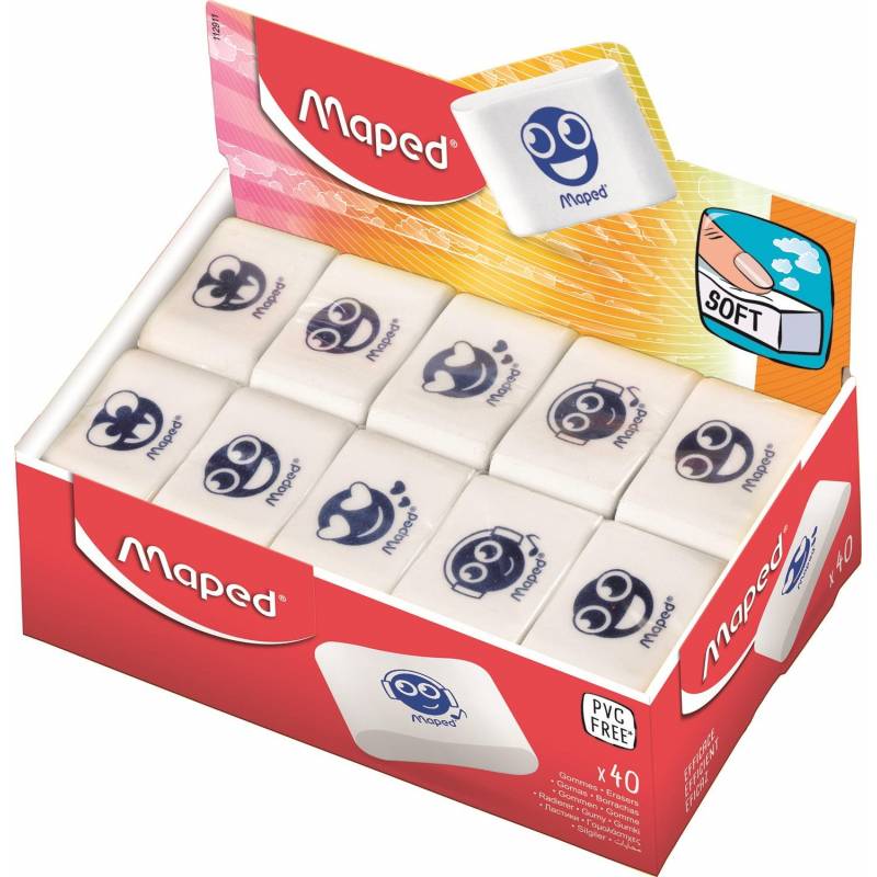 Ластик мягкий Essenstials SOFT  в дисплее, цвета в асс. 112911 Maped 712094