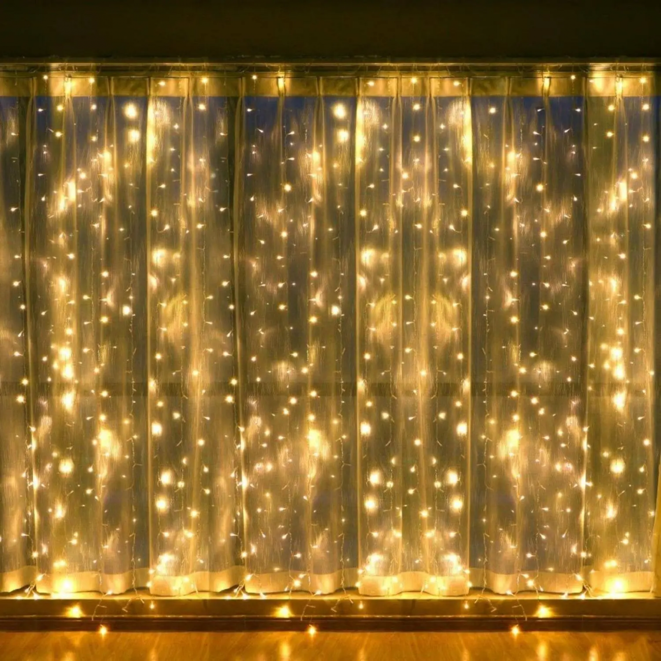Электрогирлянда 220 LED ламп, размер 300x200 cм, тепл.белый, 8 реж.94793 Magic Time 2333595