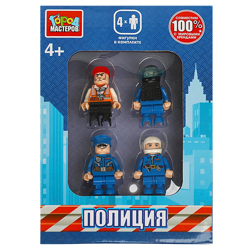 Конструктор с фигурками Полиция, 4 шт. Город Мастеров 18078-KK