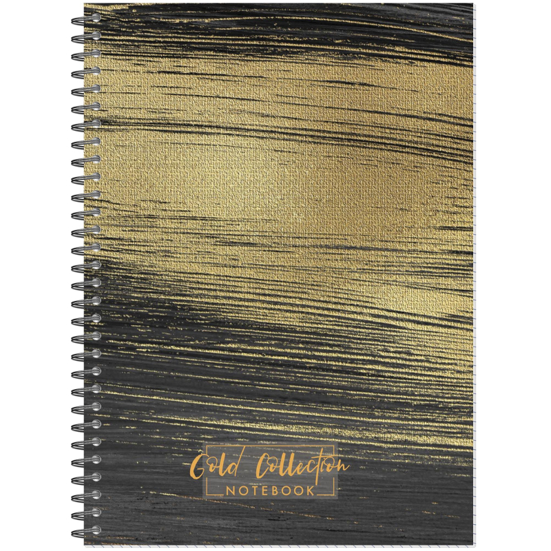 Бизнес-тетрадь А4 96л Attache Selection Gold Collection клет,спир,карт,черн 1834217