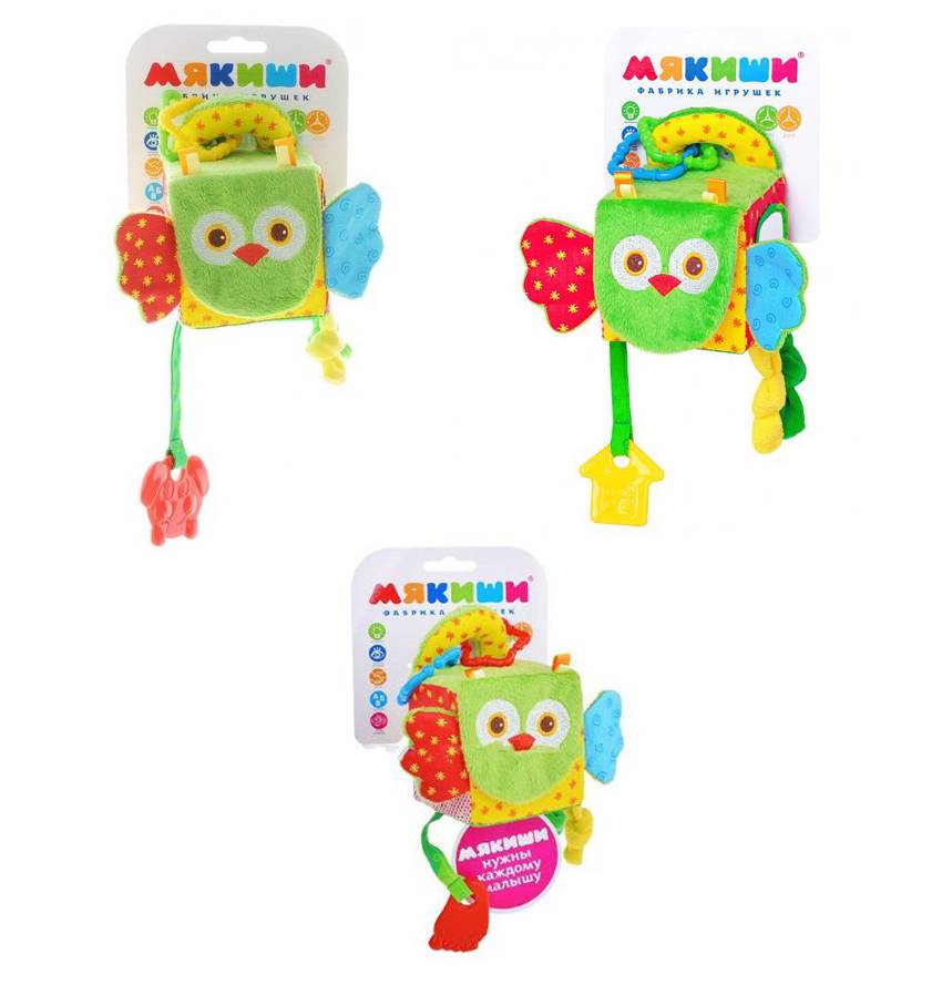 Игрушка Кубик Сова Мякиши 307