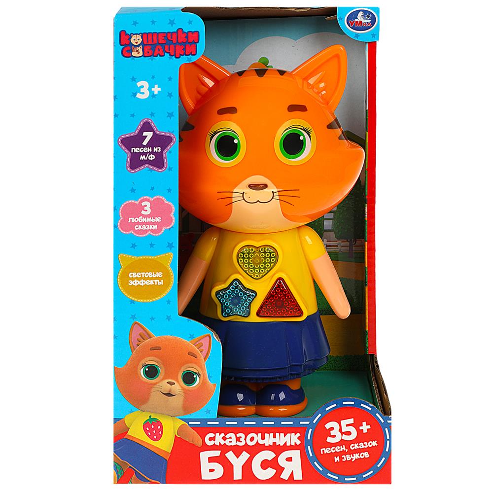 Игрушка Сказочник Буся Кошечки - Собачки, 35+ песен, сказок и звуков, свет Умка HT1315-R