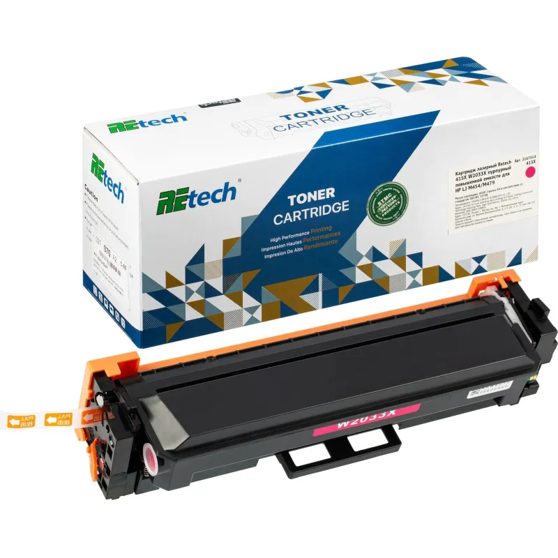 Картридж лазерный Retech 415X W2033X пур. пов. емк. для HP LJ M454/M479 2167514