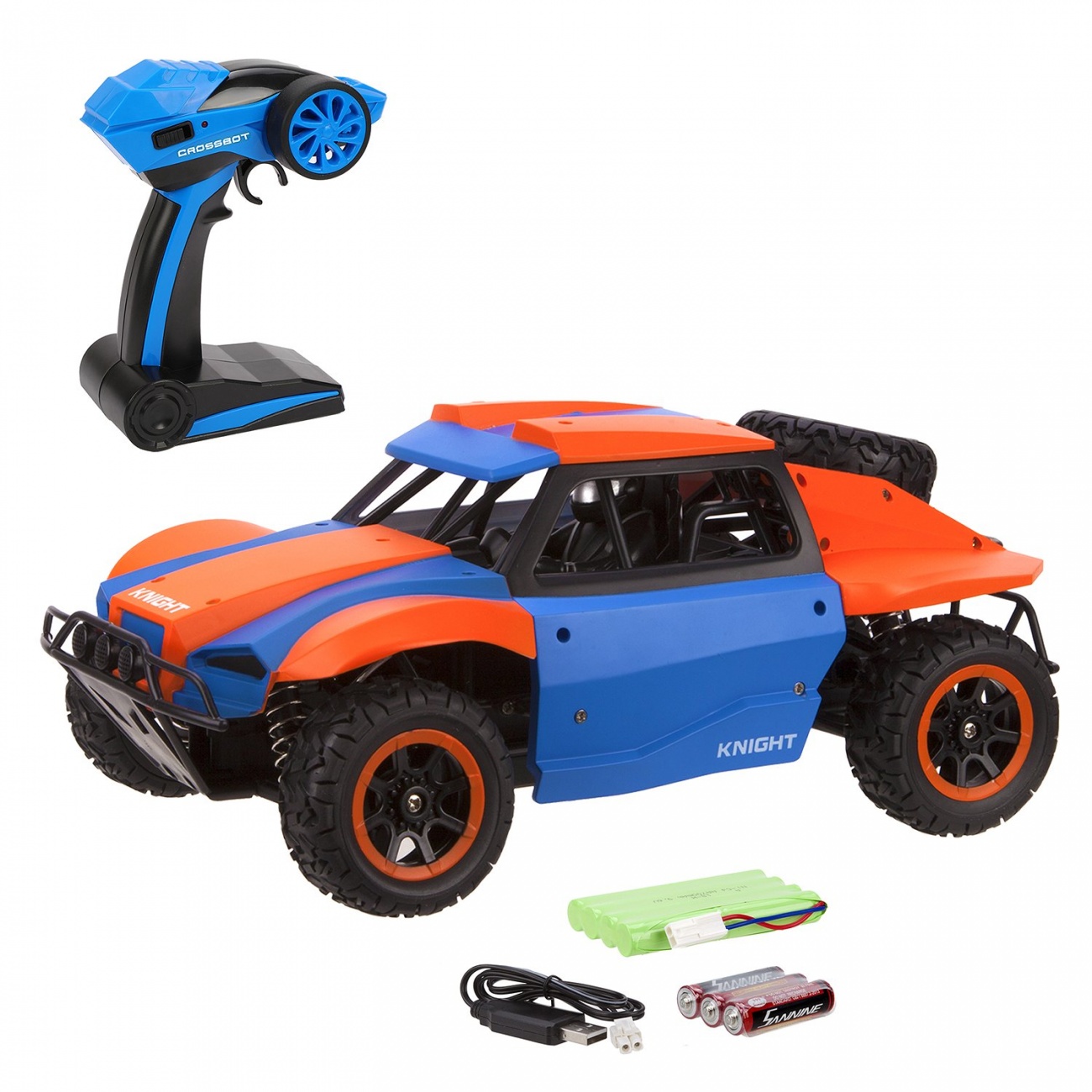 Шорт-корс р/у Трак, аккум., 4WD, 25 км/ч, син.-оранж. Crossbot 870598