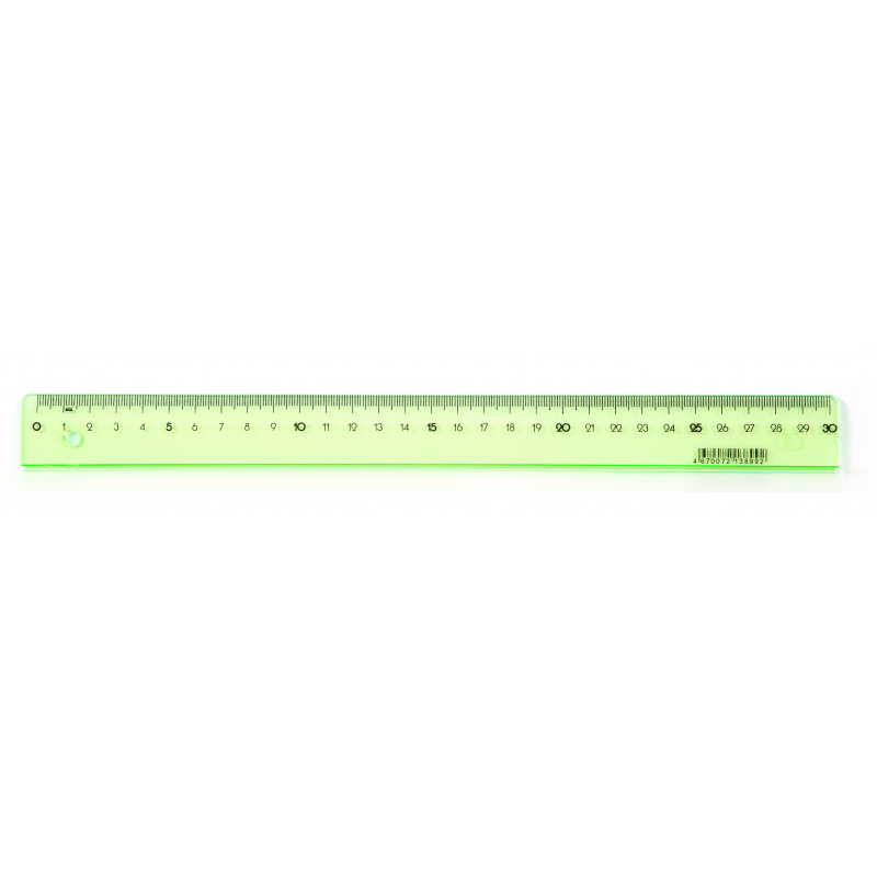 Линейка 30см Attache Bright Colours зеленая 1421628
