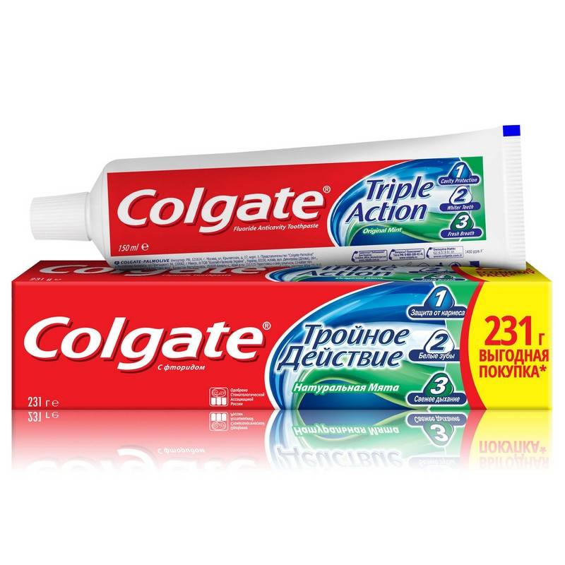 Зубная паста Colgate Тройное действие 150 мл 1219814