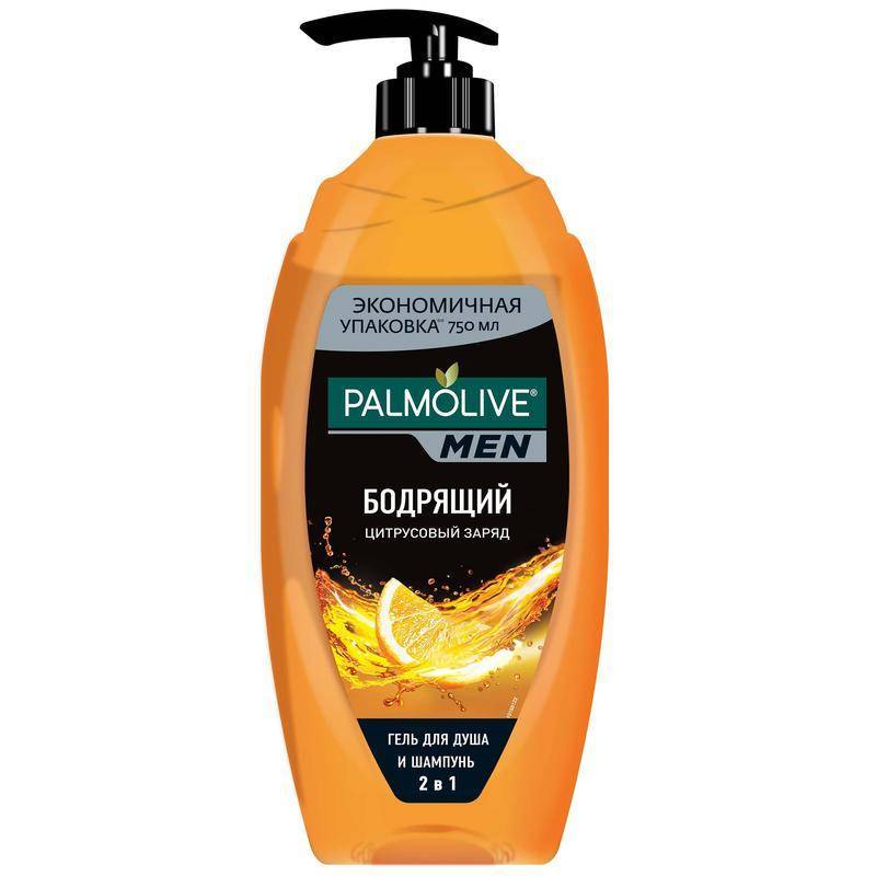Гель-шампунь для душа мужской Palmolive Цитрусовый заряд 750 мл 1219816