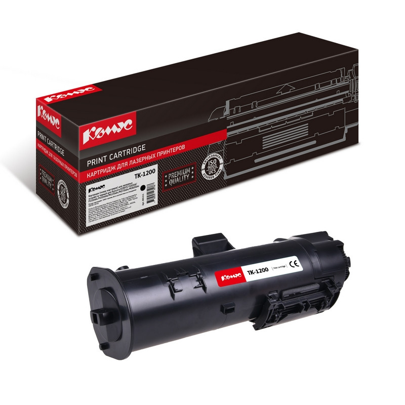 Тонер-картридж Комус TK-1200 чер. для Kyocera ECOSYS M2235/P2335/M2735 881211