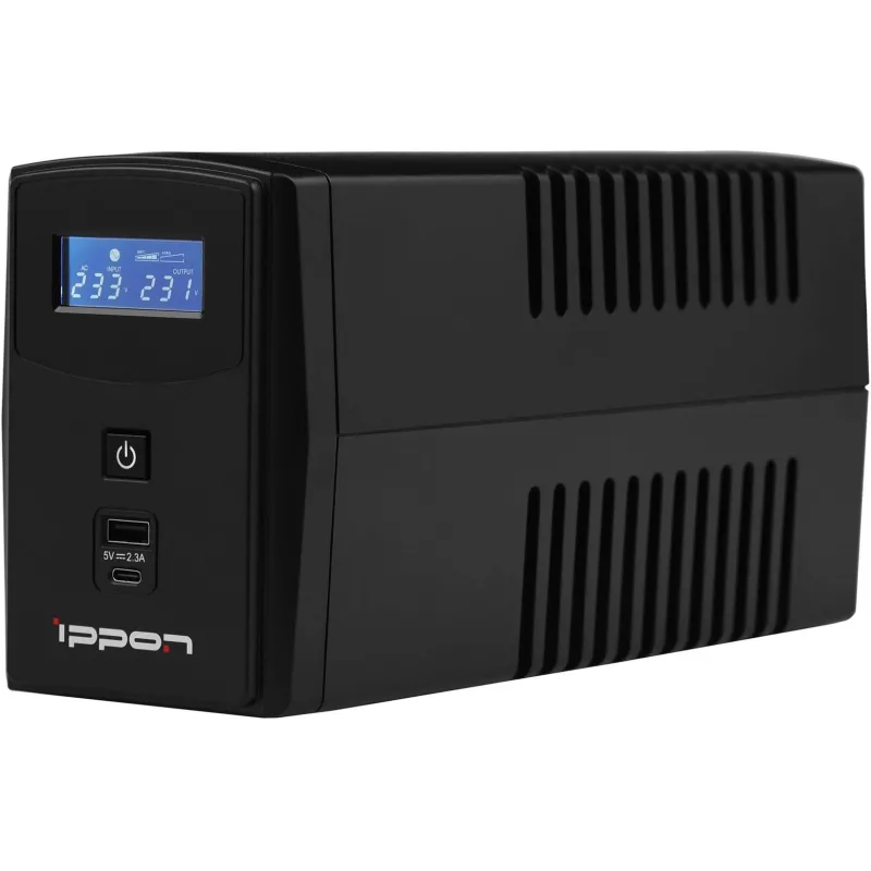 ИБП Ippon Back Power Pro II 600 360Вт/600ВА, 4xC13 черный(1030300) 2247133