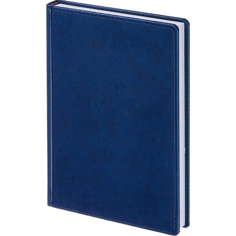 Ежедневник недатир. Attache Сиам искусс. кожа А5 176 л. синий (143x210 мм) 209627