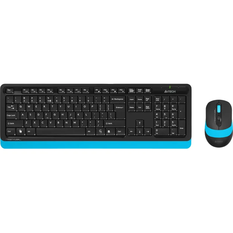 Набор клавиатура+мышь A4Tech Fstyler FG1010 кл:черн/син м:черн/син USB WLS 1791255 FG1010 BLUE