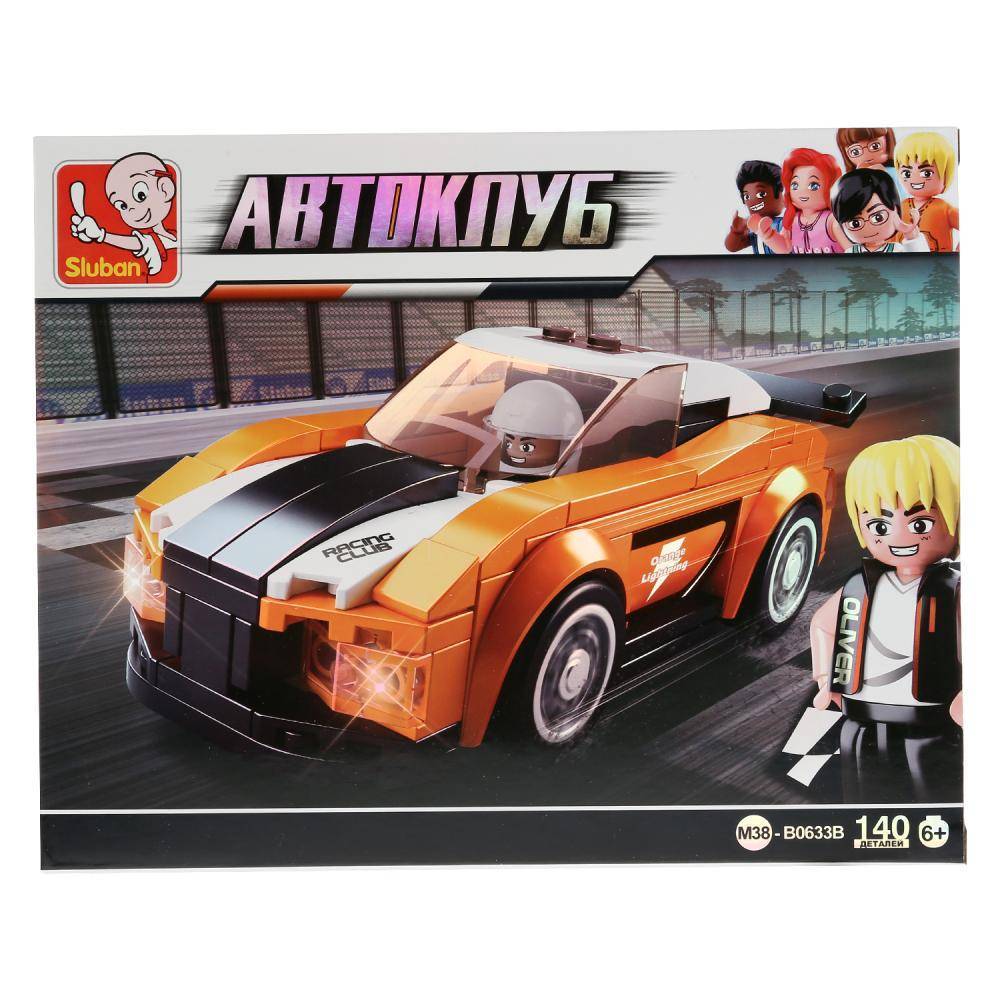 Конструктор машина с фигуркой, 140 дет. Sluban M38-B0633B