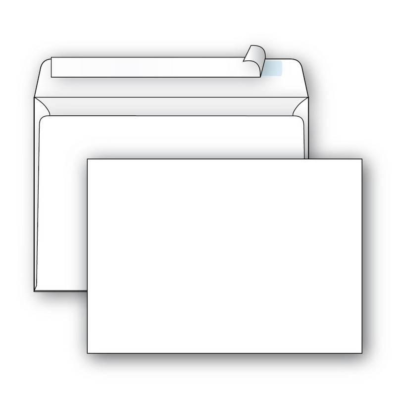 Конверт Ecopost С5 80 г/кв.м белый стрип (1000 штук в уп) 390188