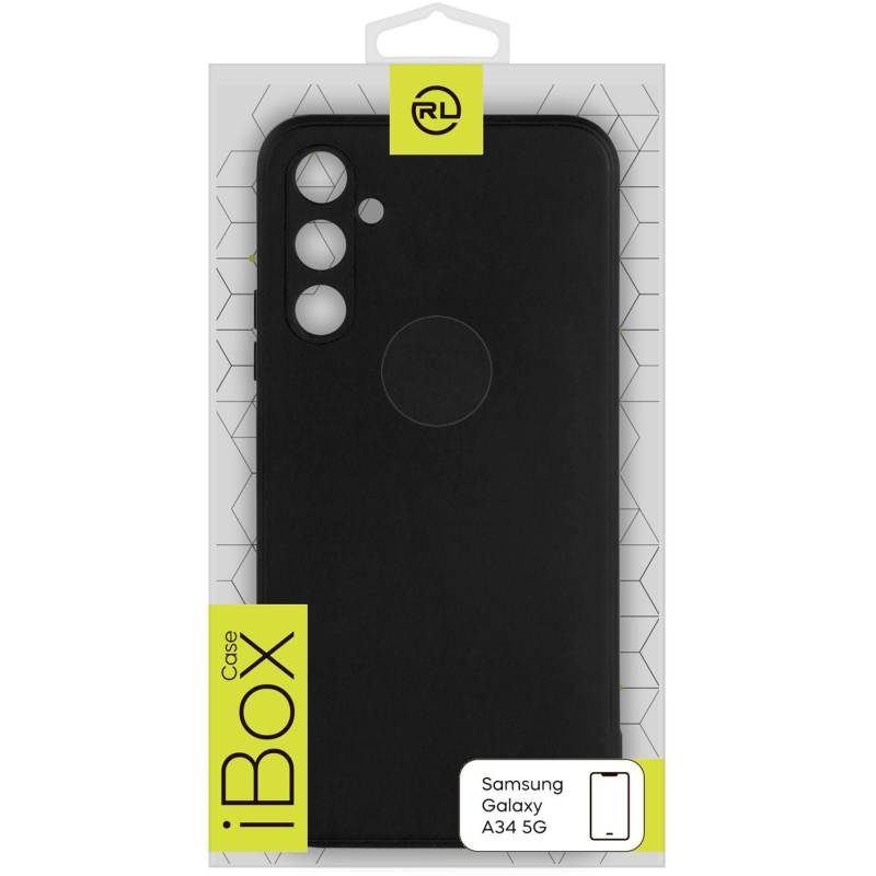 Чехол накладка силикон Red Line iBox Case для Samsung Galaxy A34 5G, черный 1926208 УТ000033671