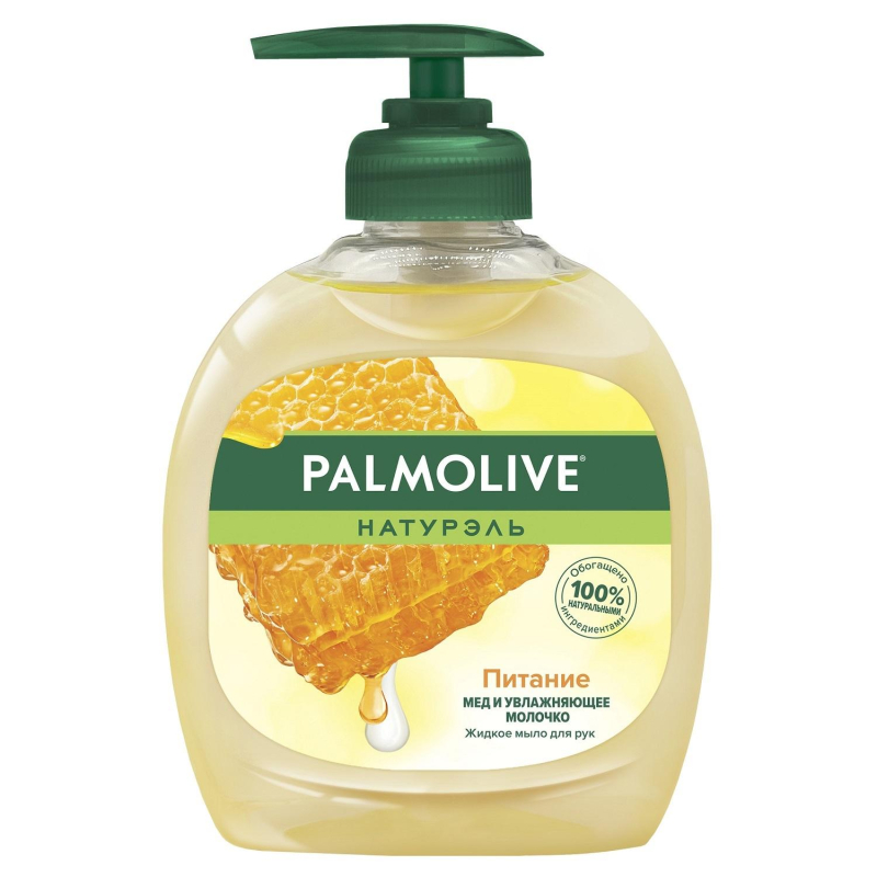 Мыло жидкое PALMOLIVE 300мл Молоко и мёд Питание 757996 стандарт 200-350