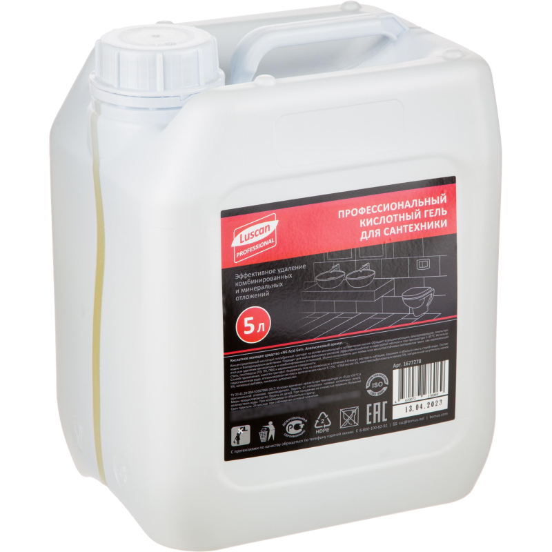 Профхим сантех кисл конц. д/комплекс уборки Luscan Prof/Acid SANI DEZ, 5л Luscan PROFESSIONAL 1677278