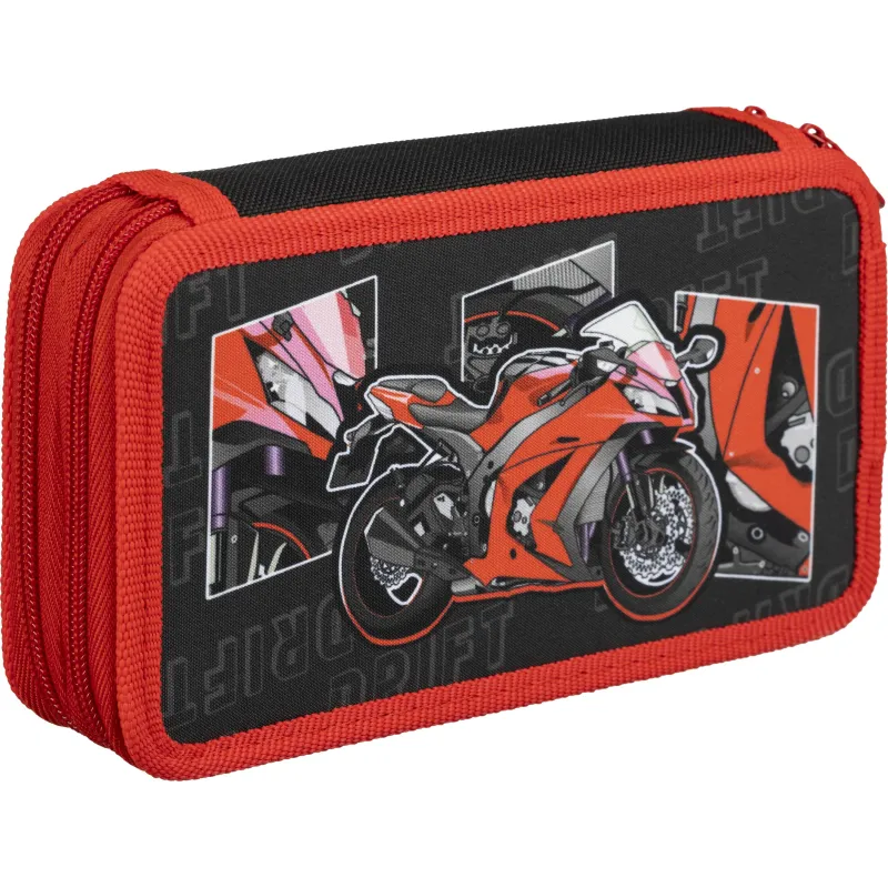 Пенал Комус Класс Urban Moto ПКТ 11-20, ткань, 2 отд. 190х110 мм 1910089