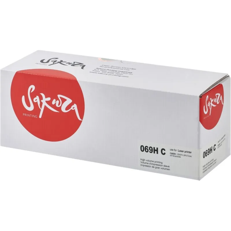 Картридж лазерный Sakura 069H C гол.пов. Емк. для Canon LBP673Cdw/MF752Cdw 2055368 SA069HC