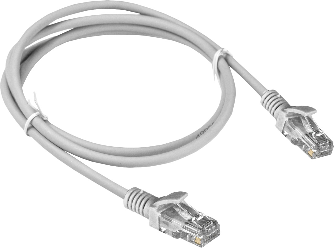 Патч-корд ExeGate UTP-RJ45-RJ45-5e-1,5M-LSZH-GY, cat.5e, 1.5м <EX286382RUS 1469967