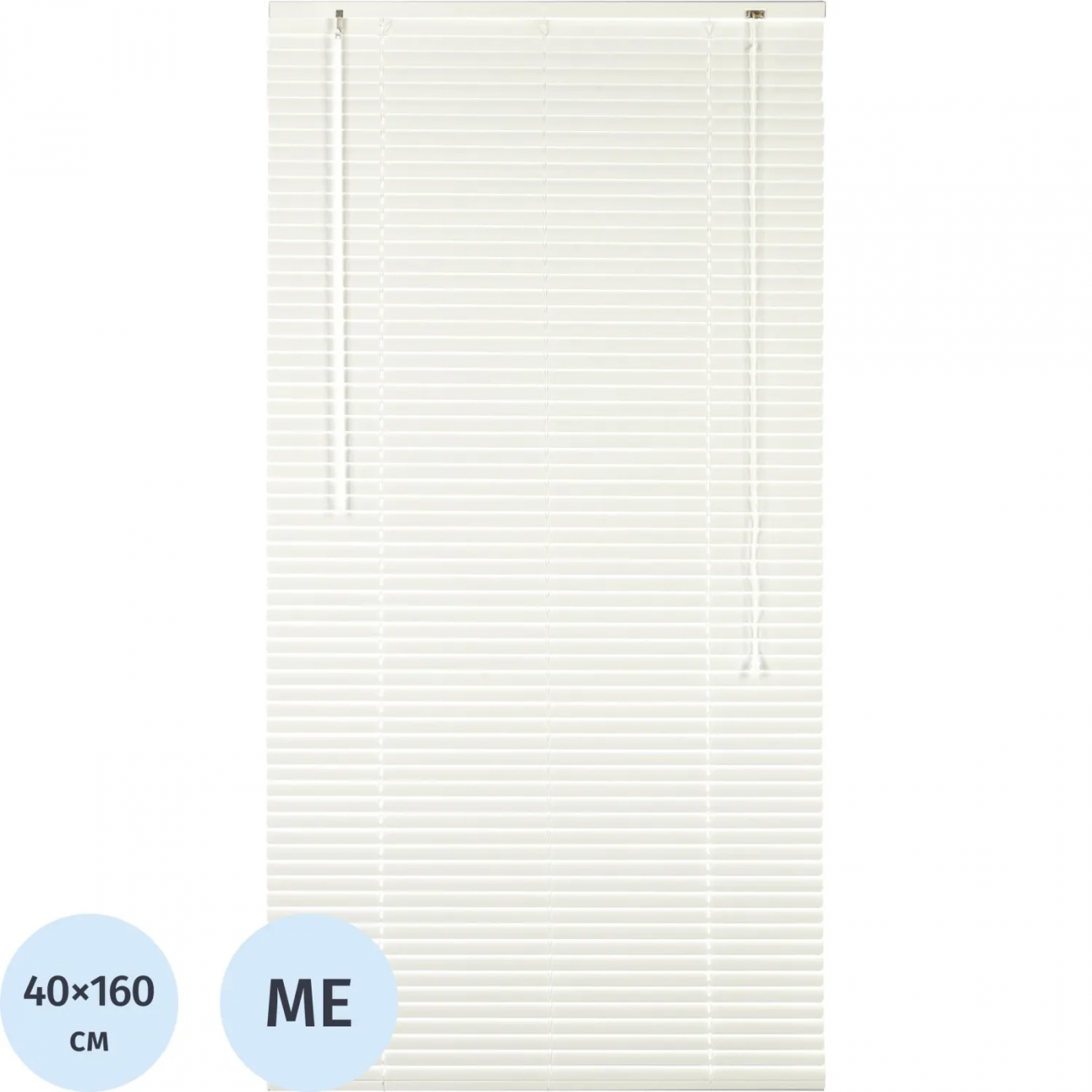 Жалюзи Комус Мебель алюминиевые 40x160см, белые 2162158