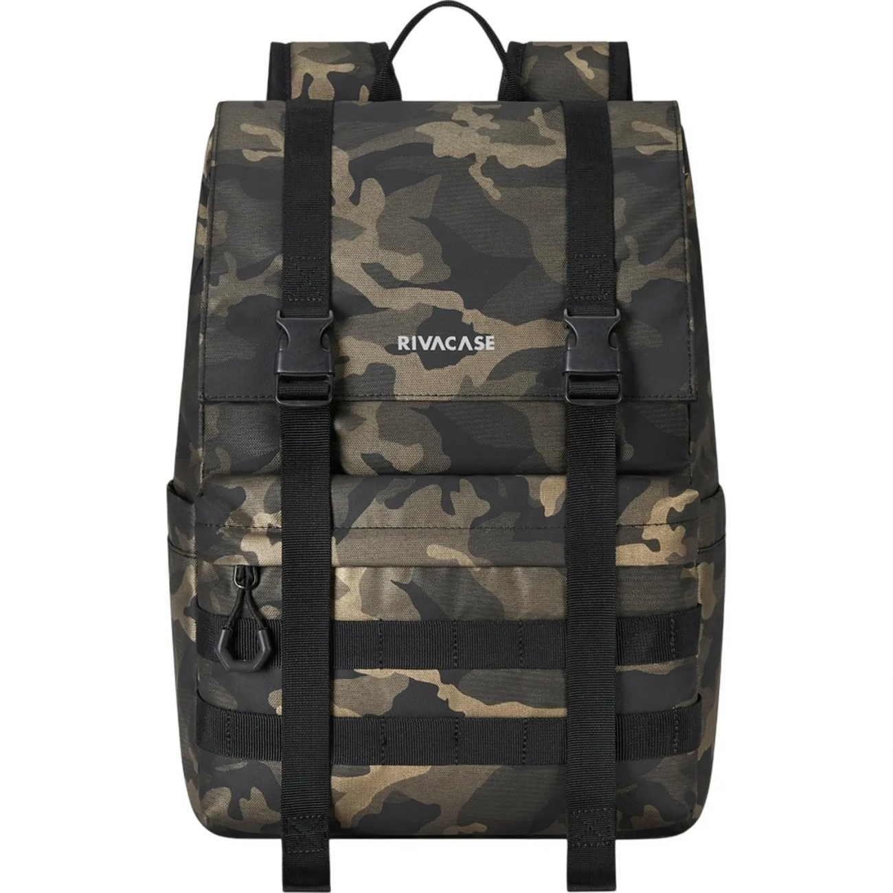 Рюкзак д/ноутбука RIVACASE 7621 brown camo Sherwood-ECO Rolltop 15л 15.6 2391407 4260709015590