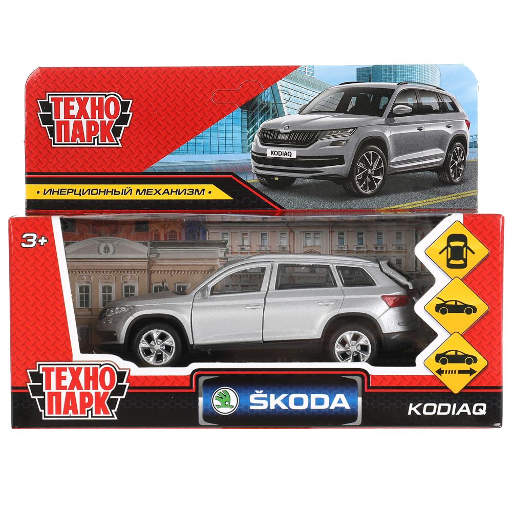 Машина металл Шкода Кодиак Матовый, 12 см. Технопарк KODIAQ-12FIL-SR