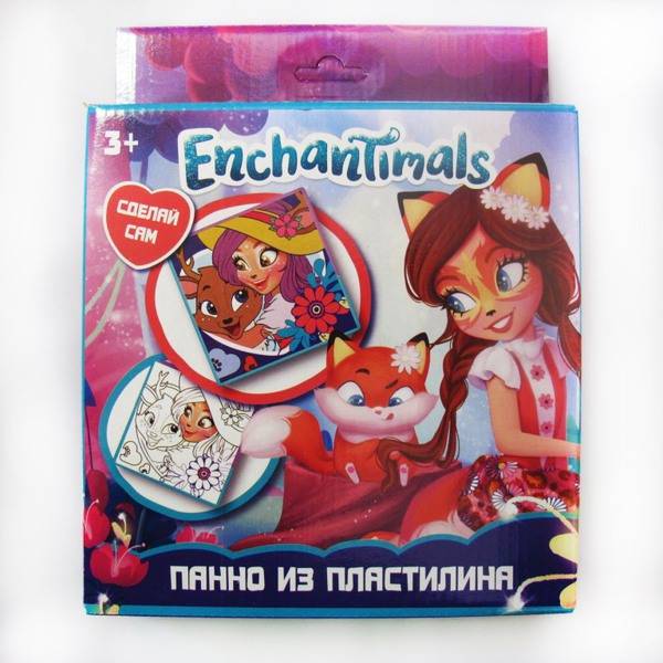 Набор для творчества Панно из пластилина "Enchantimals" 10 цветов, стек Centrum 88677