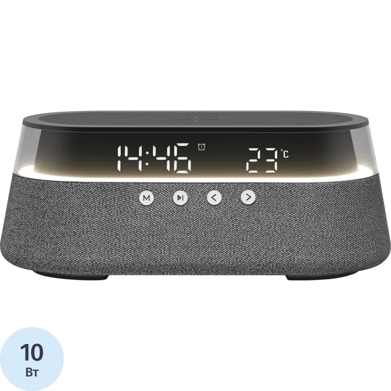 Акустическая система BBK BTA1212, 10Вт, LED, часы, б/п зарядка, черный 2212173 BTA1212 (B)