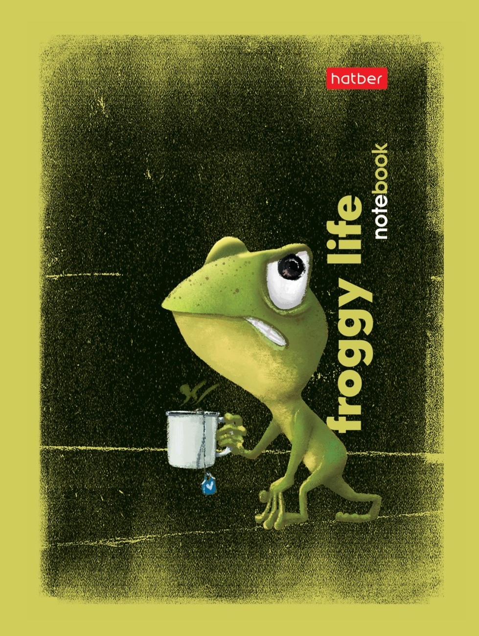 Записная книжка Hatber 80 листов А6ф клетка Лягух Кир 082461