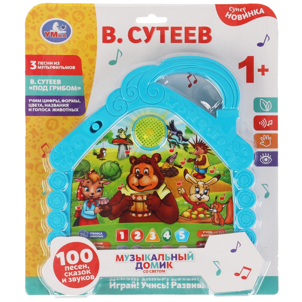 Музыкальный домик Сутеев В. 100 песен, сказок и звуков, свет Умка HT842-R3