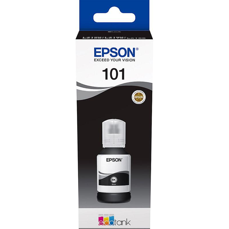 Чернила Epson 101 C13T03V14A чер. для EcoTank L6160/6170 828066