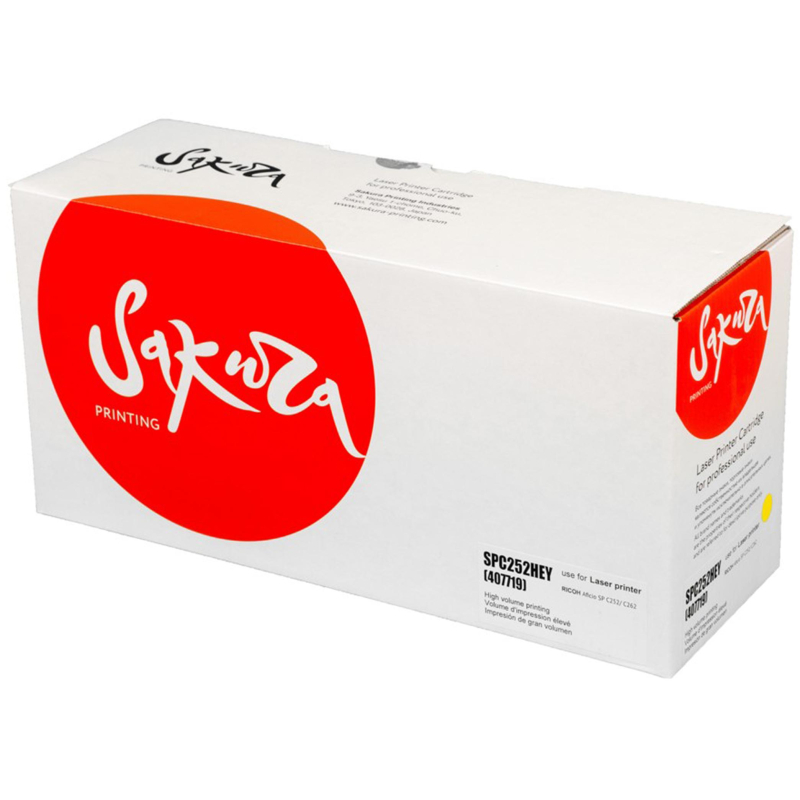 Картридж лазерный Sakura C252HEY жел. для Ricoh Aficio SPC252/SPC262 1766431 407719