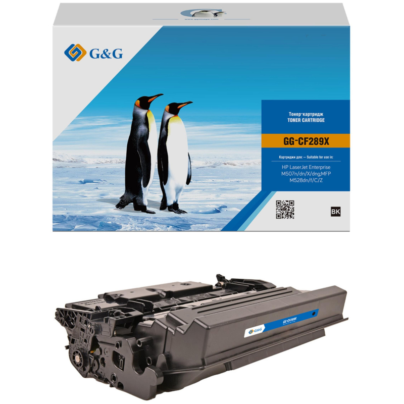 Тонер-картридж G&G CF289X чер. пов. емк. для HP LJ M507/MFP M528 1934797 GG-CF289X