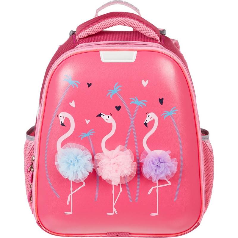 Ранец №1 School анатомический Basic Flamingo (светящийся кант) 975130