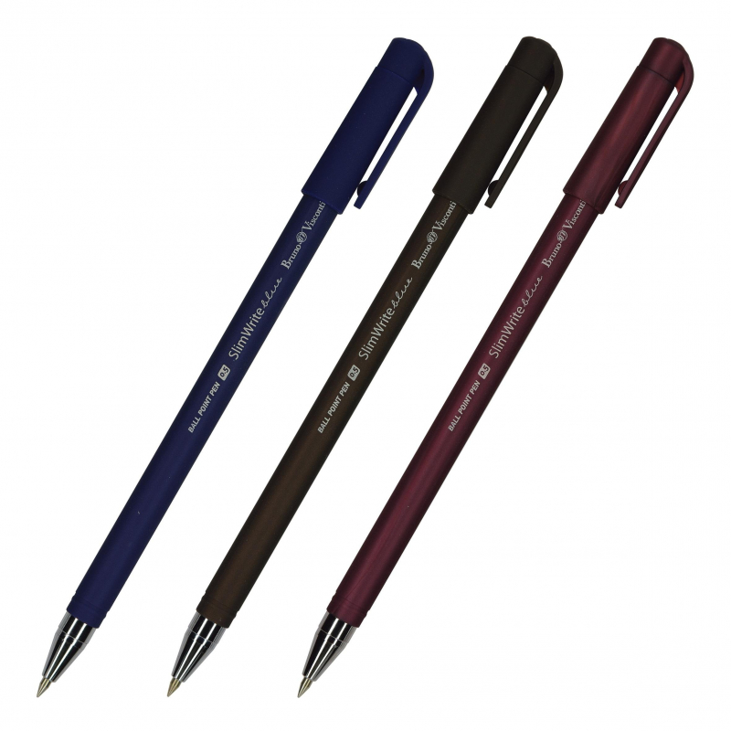 Ручка шарик. SlimWriteORIGINAL 0.5 мм,син(3цв.кор)20-0006 Bruno Visconti 401766