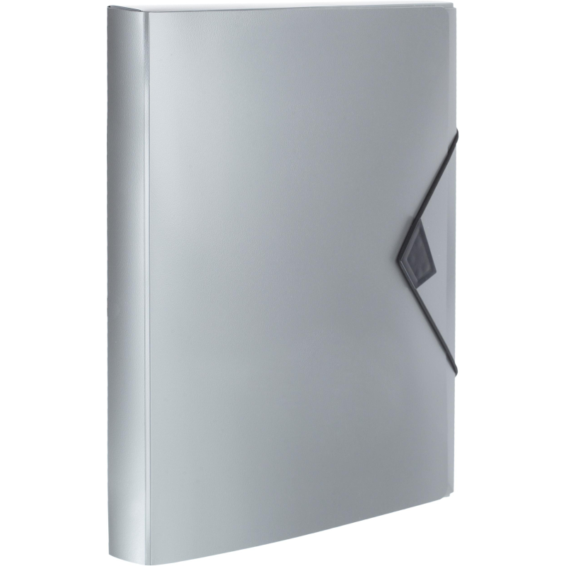 Папка на резинках Attache Metallics А4 800мкм, 40мм, серый 1688150