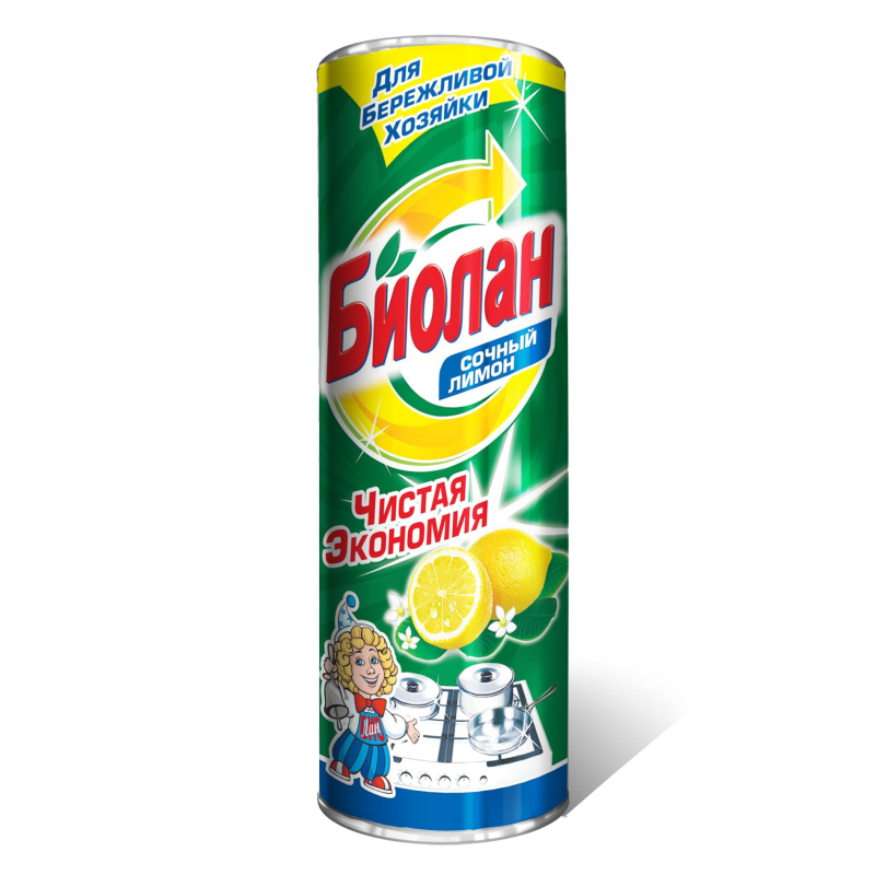 Универсальное чистящее ср-во Биолан порошок Сочный лимон 400гр 1595135