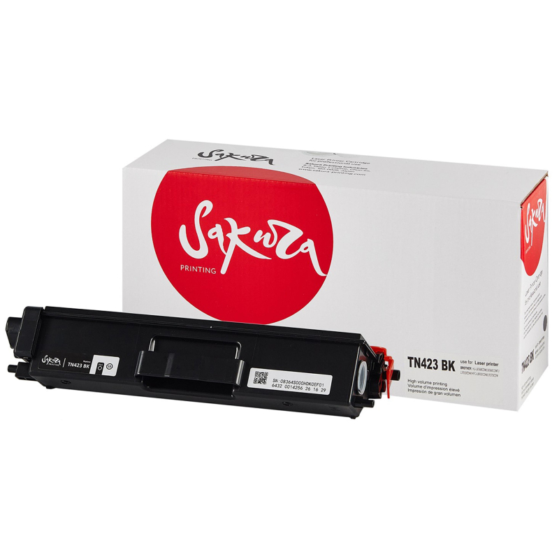 Картридж лазерный SAKURA TN-423K чер. для Brother HL-8260/DCP-8400 1604749 SATN423BK