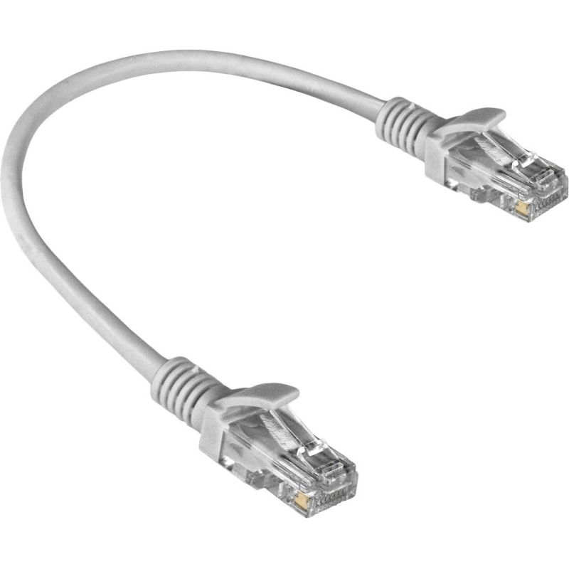 Патч-корд ExeGate UTP-RJ45-RJ45-5e-0,3M-LSZH-GY, cat.5e, 0.3м <EX286375RUS 1469950