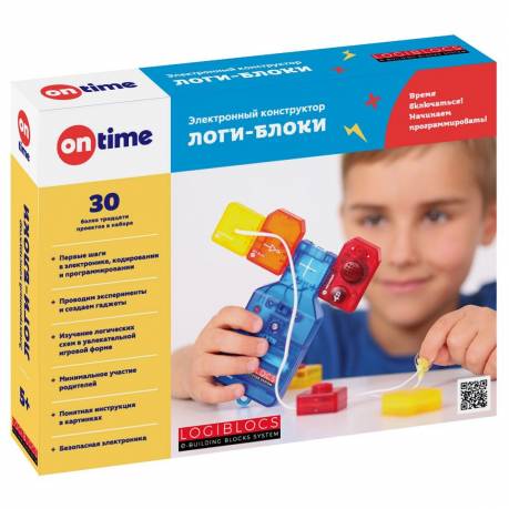 Электронный конструктор "ЛогиБлокс" 30 проектов ON TIME 70021