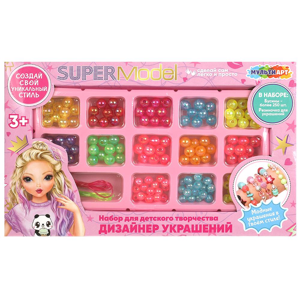 Набор бусин и бисера Супер-модель для творчества МУЛЬТИ АРТ BEADSET-TOPMOD