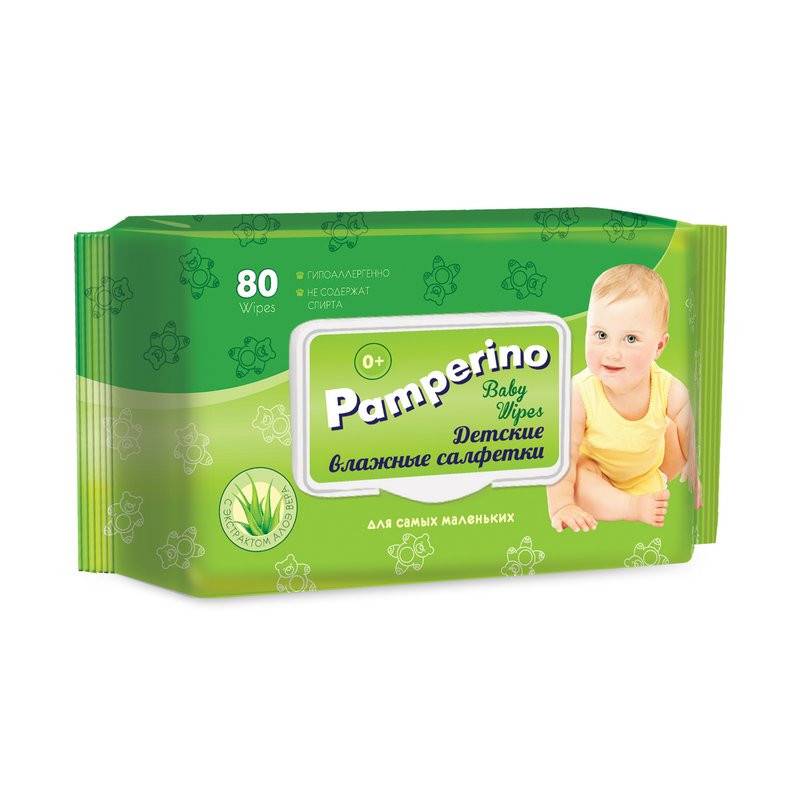 Влажные салфетки детские Pamperino 80 штук в уп 396774