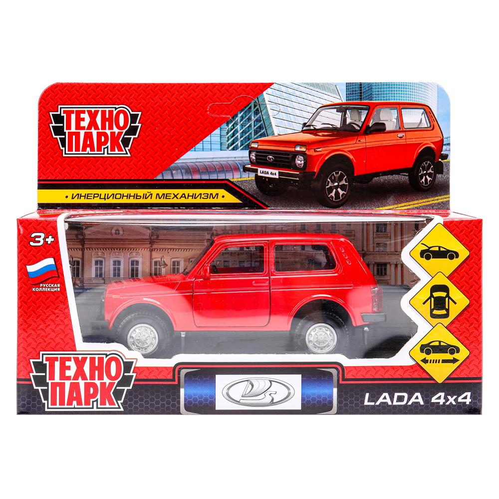 Машина металлическая Лада 4x4, 12 см. красный, Технопарк LADA4X4-RD (72)