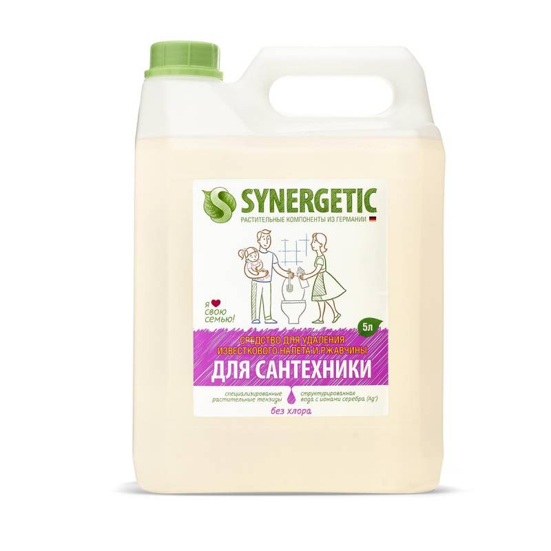 Средства для сантехники и дезинфекции Synergetic концентрированное 5 л 104500 1308493