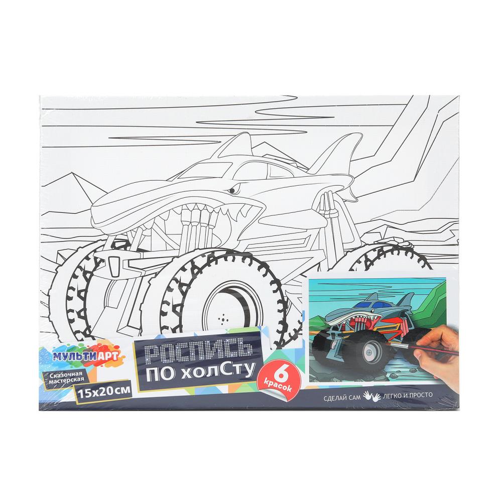 Холст для росписи 15х20 см. "Джип-акула" MultiArt CANV15X20-JEEP2 (48)