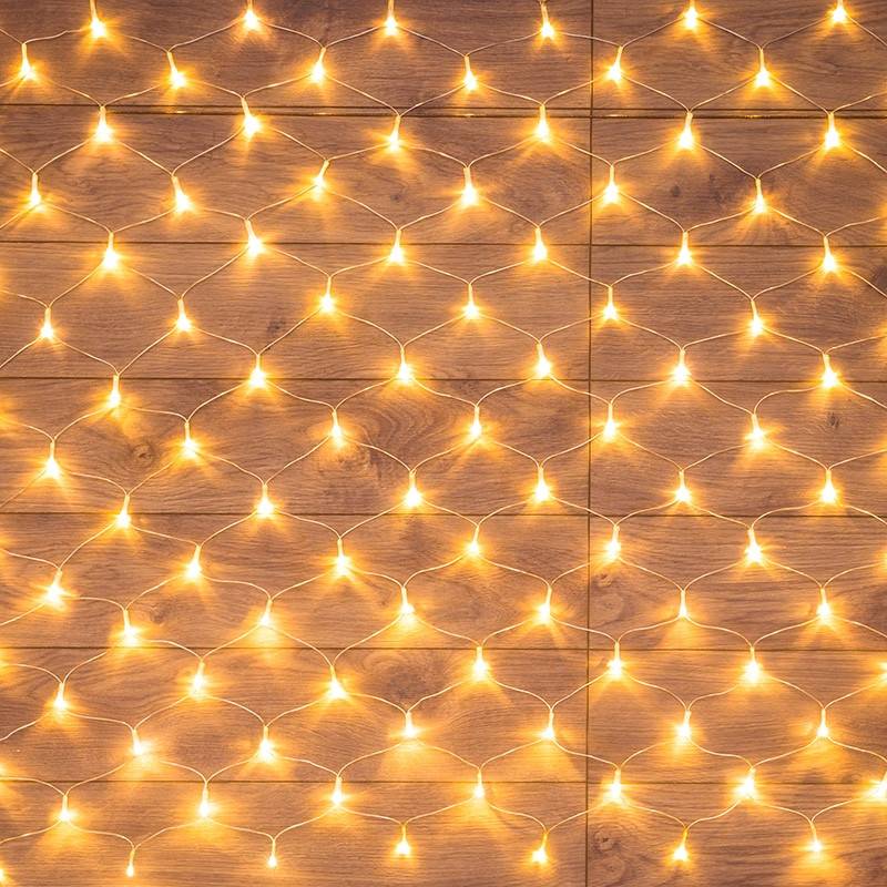 Гирлянда светодиодная Neon-Night Сеть сетка теплый белый свет 180 светодиодов (1.8x1.5 м) 1029697