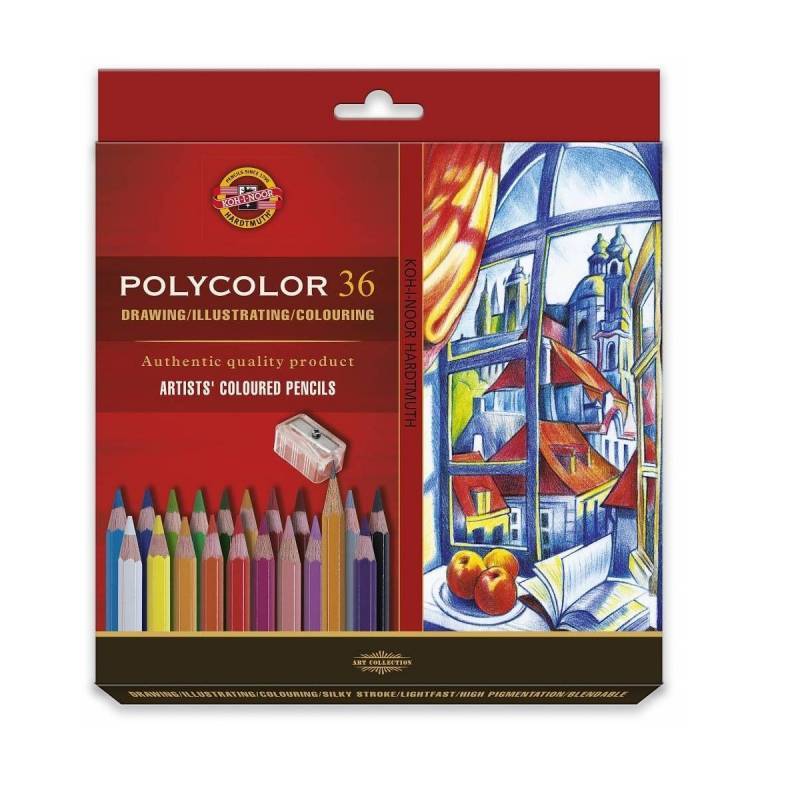Карандаши цветные художественные POLYCOLOR 3835, 36цв, 3835036007KZ(Д) Koh-I-Noor 1377671