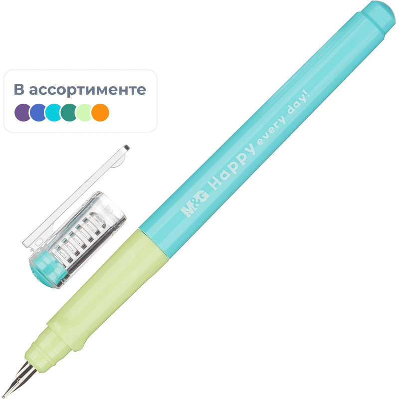 Ручка перьевая M&G с конвертером без чернил, в асс. AFPM0871004296C 1743337