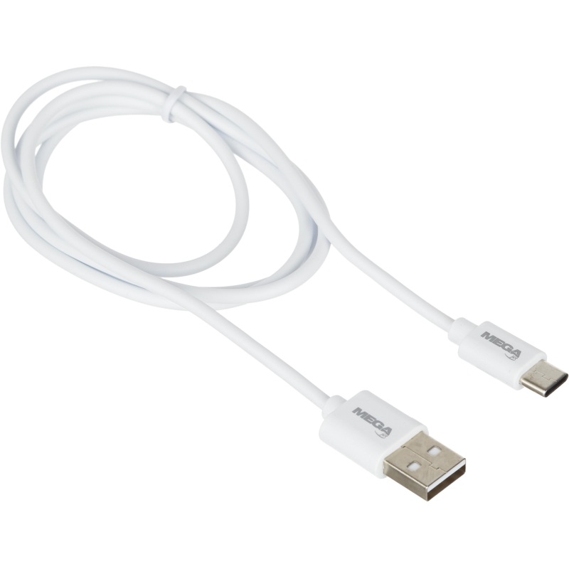 Кабель ProMega U152, 2,4A, 1м, USB - Type-C, TPE, белый ProMega jet 1639346